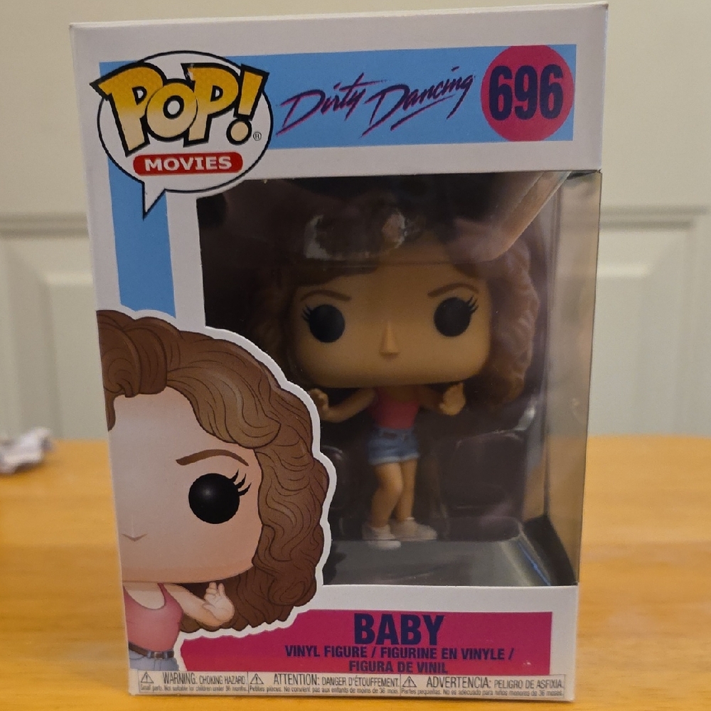 Funko Pop! Dirty Dancing Baby Figure with Pink and Blue Outfit